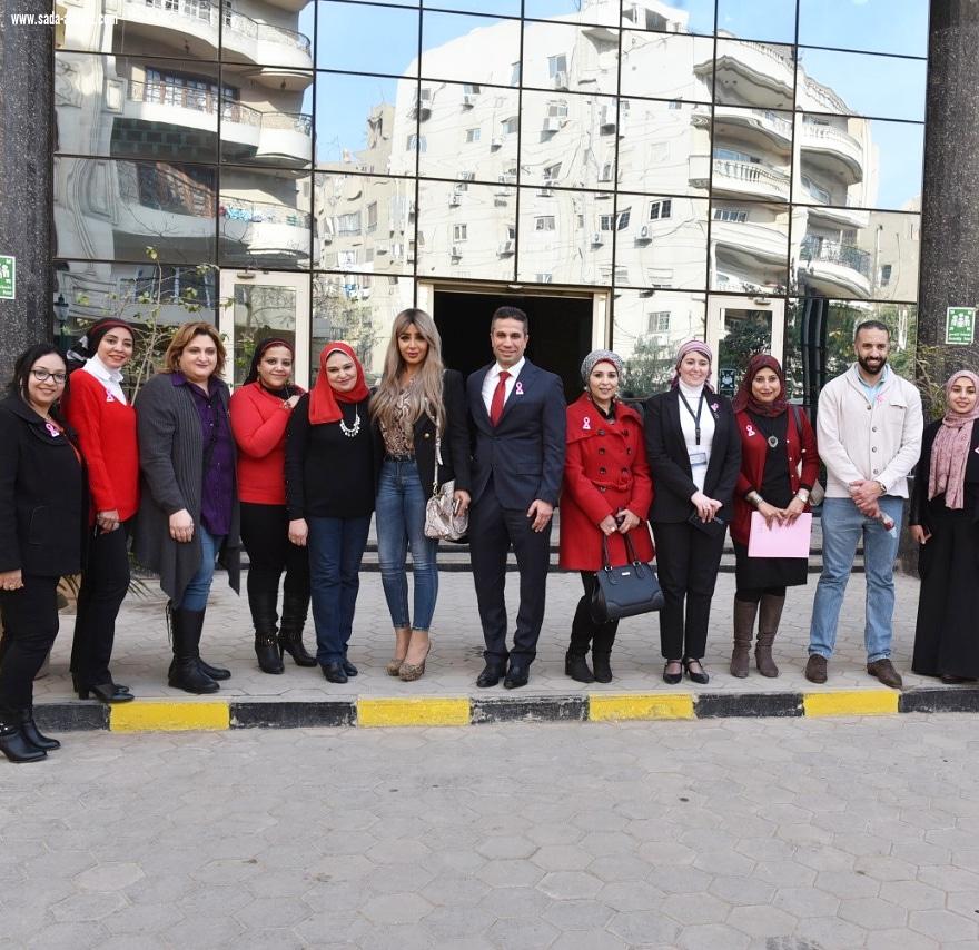 نجوم الإعلام ومسئولو النادي الأهلي في زيارة لـ «بهية»
